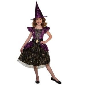 Girl Starry Witch Halloween Costume size S (4-6) c7